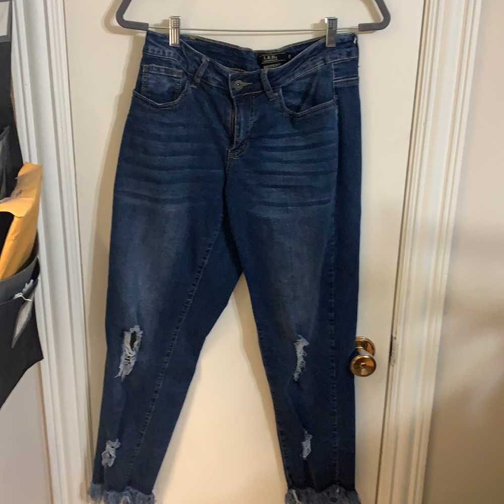 L&B Distressed Boyfriend Jeans